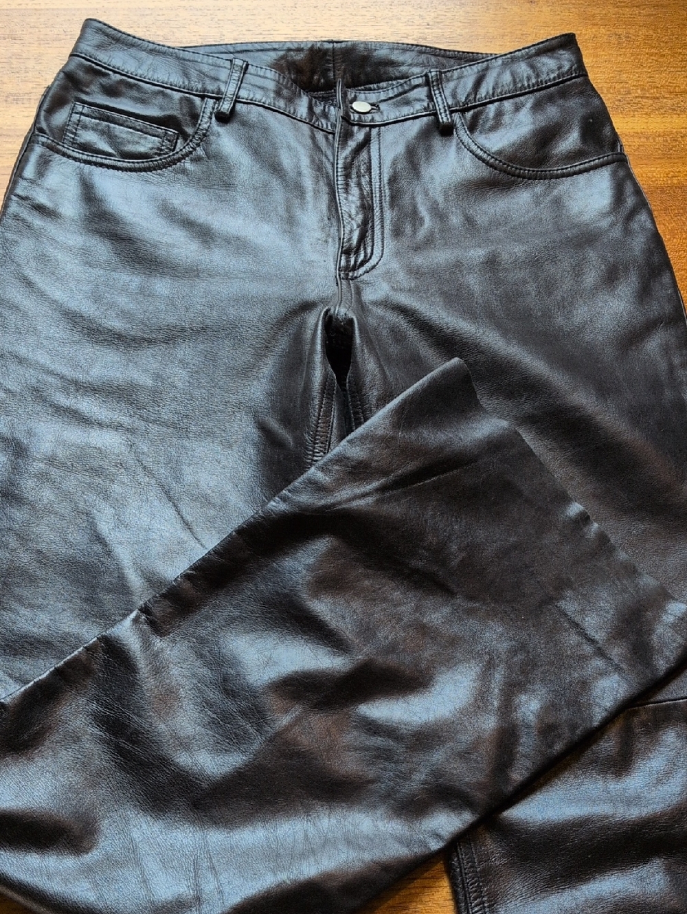 Express Black 100% Leather Pants